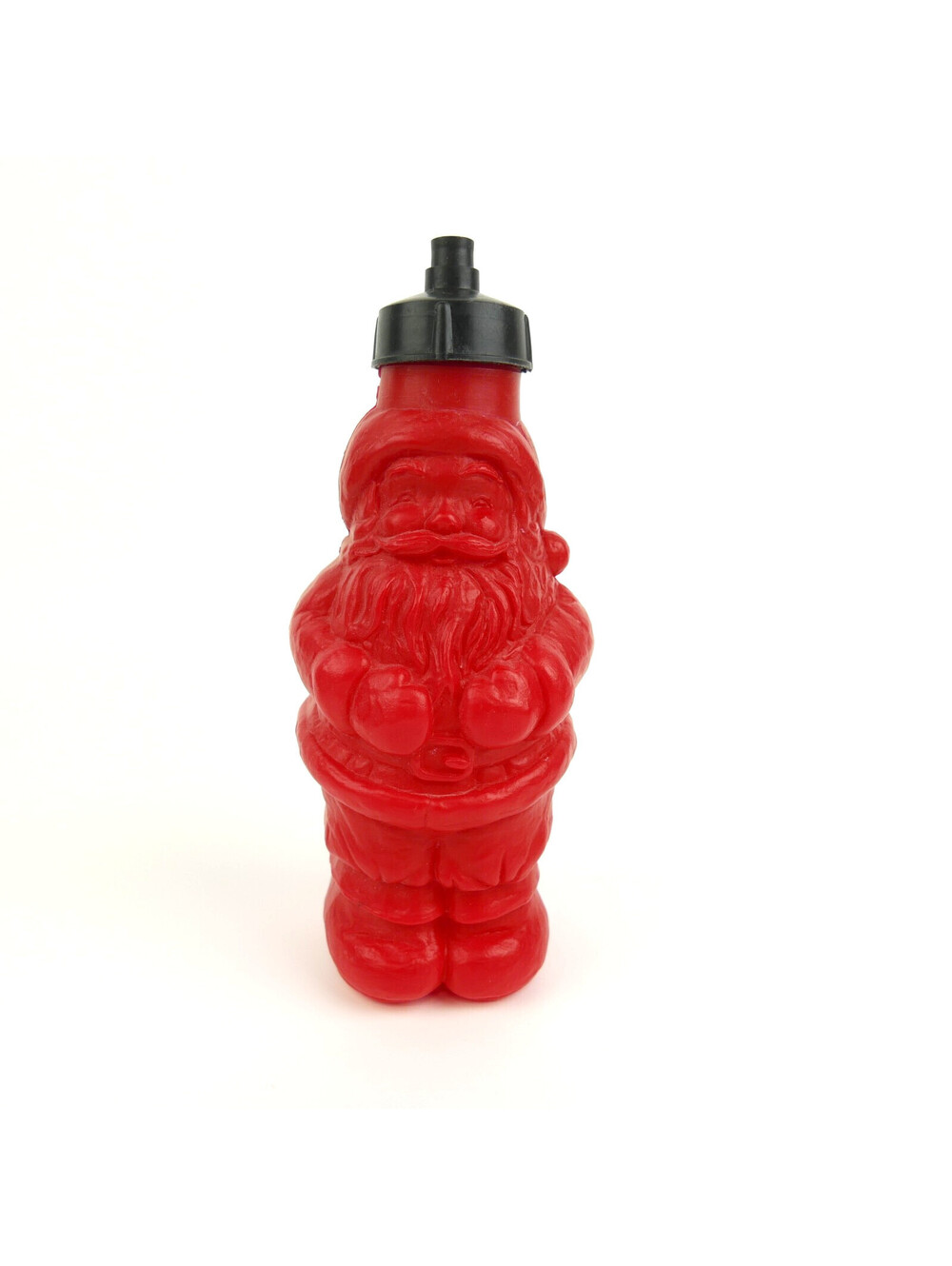Vintage Santa Claus Blow Mold Plastic Drink Bottle Cup 1980s Premium Universal